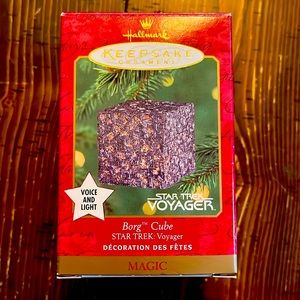 Star Trek Borg Cube keepsake ornament with Light and Voice